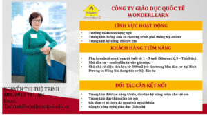 CÔNG TY GIÁO DỤC QUỐC TẾ WONDERLEARN