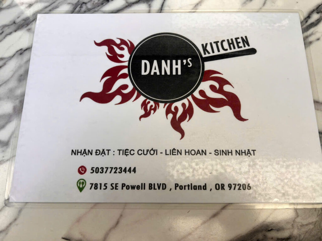 HỦ TIẾU KHÔ ĐẶC SẮC TẠI DANH’S KITCHEN – PORTLAND- MỸ 5 HỦ TIẾU KHÔ ĐẶC SẮC TẠI DANH’S KITCHEN – PORTLAND