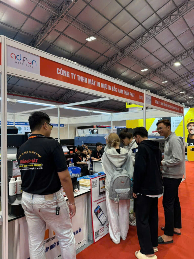 GIAN HÀNG CÔNG TY TNHH MÁY IN MỰC IN BẮC NAM TRẦN PHÁT TẠI TRIỂN LÃM ADFUN WEEK 2025 5 GIAN HÀNG CÔNG TY TNHH MÁY IN MỰC IN BẮC NAM TRẦN PHÁT