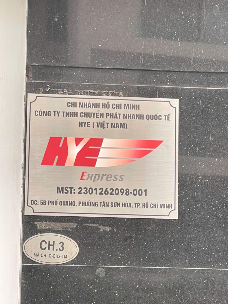 Công ty TNHH Chuyển Phát Nhanh Quốc Tế HYE (Việt Nam)