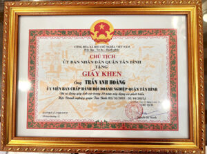 NHẬN GIẤY KHEN CỦA UBND QUẬN TÂN BÌNH