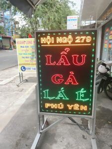 BIỂN HIỆU CHỚP XI NHANH 2 MẶT