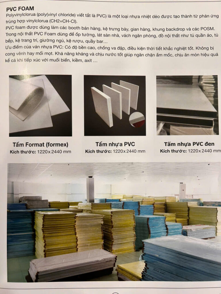 PVC, FORMART, FOAM QUẢNG CAO LINH ANH