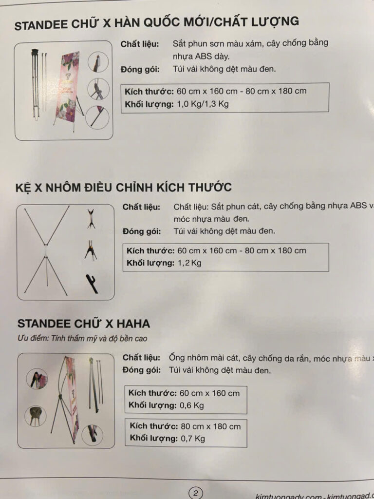 STANDEE X QUẢNG CÁO LINH ANH 