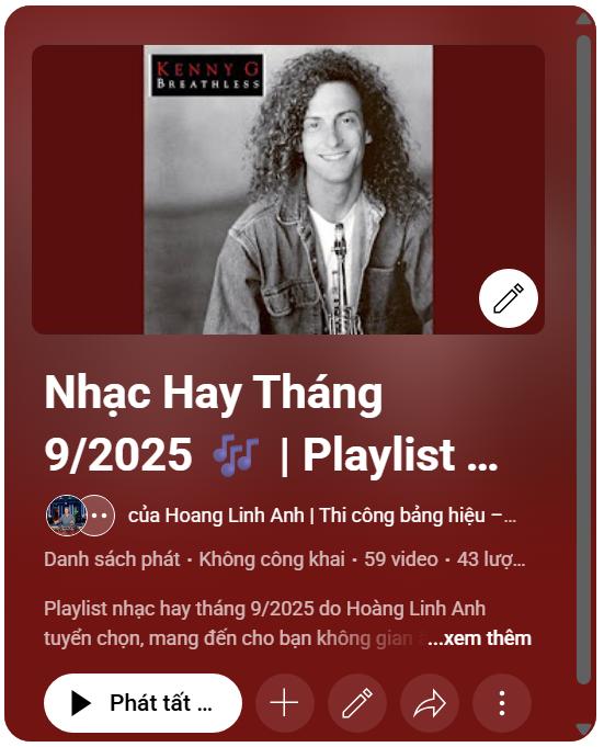 Nhạc Hay Tháng 9/2025 🎶 | Playlist Thư Giãn Làm Việc – Quảng Cáo Linh Anh