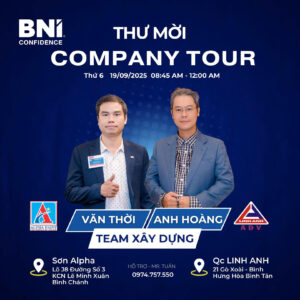 Company Tour BNI Confidence- THAM CTY QUANG CAO LINH ANH TP.HCM