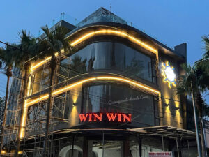 BẢNG HIỆU- NHÀ HÀNG WIN WIN- THI CONG QUANG CAO LINH ANH