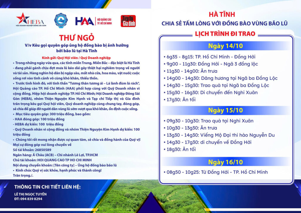 QUẢNG CÁO LINH ANH tp-hcm HƯỚNG VỀ HÀ TĨNH