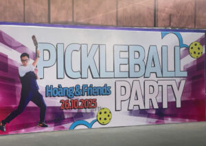 LINH ANH ADVERTISING – PROFESSIONAL PICKLEBALL BANNER INSTALLATION IN HO CHI MINH CITY