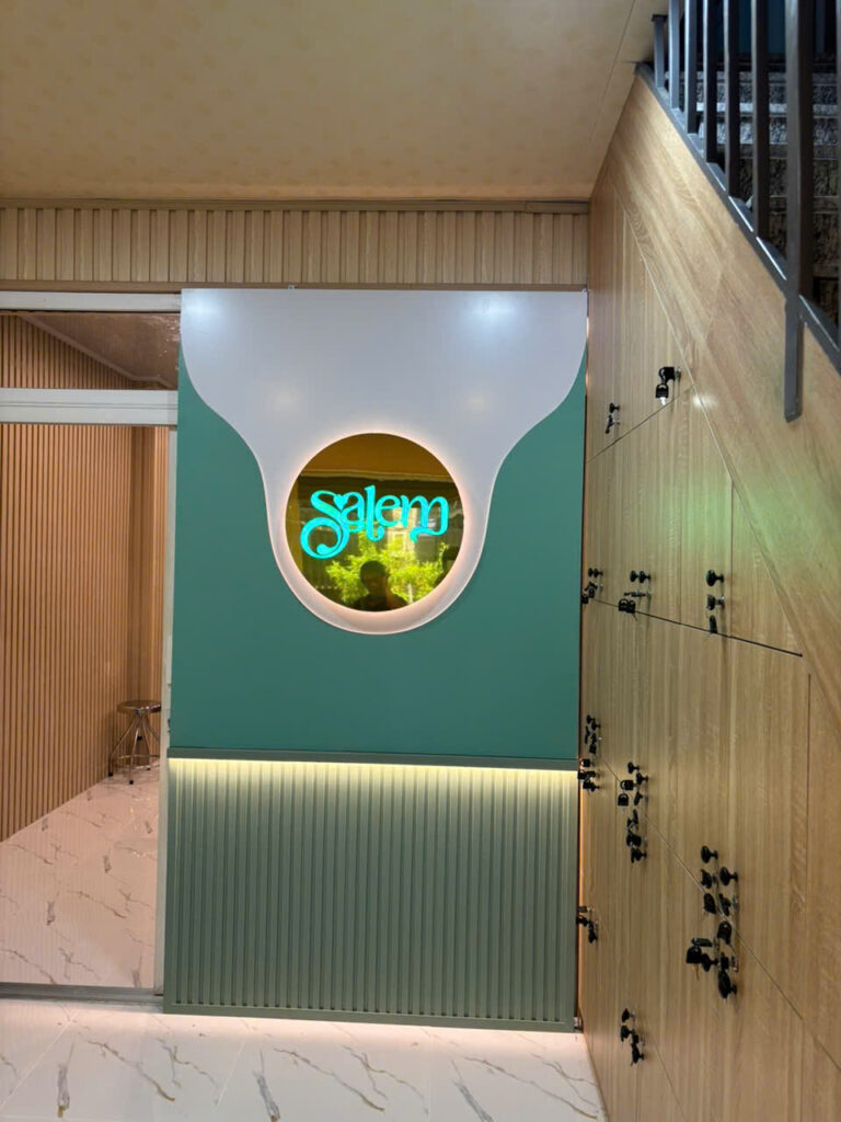 THI CÔNG BIỂN HIỆU ALU CHỮ NỔI SÁNG CHÂN, SALEM SPA DƯỠNG SINH, QUẬN BÌNH TÂN 1 THI CÔNG BIỂN HIỆU ALU CHỮ NỔI SÁNG CHÂN, SALEM SPA DƯỠNG SINH, QUẬN BÌNH TÂN