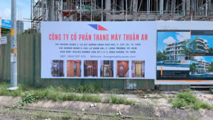 THI CÔNG CĂNG BẠT, CÔNG TRÌNH THANG MÁY THUẬN AN, QUẢNG CÁO LINH ANH