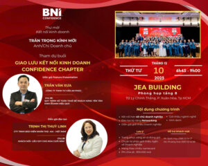 THƯ MỜI GIAO LƯU, KẾT NỐI KINH DOANH BNI CONFIDENCE (THỨ TƯ, 10/12/2025)