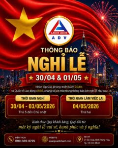 Lịch Nghỉ Lễ 30/04 & 01/05, QUẢNG CÁO LINH ANH, Tp.HCM