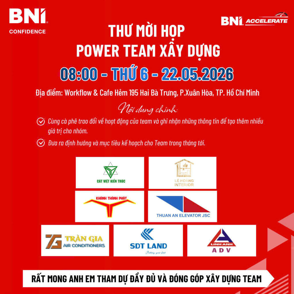 Họp Power Team Xây Dựng BNI Confidence, TP.HCM 2 z7846936168810 7ec13b6d5871f104d2bd5cb0f6b534f4