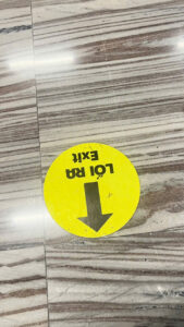 Thi Công Decal In UV Dán Sàn Hướng Dẫn Lối Đi, Tp.HCM