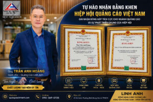Thi Công Quảng Cáo TP.HCM, QUẢNG CÁO LINH ANH Vinh Dự Nhận Bằng Khen, Từ Hiệp Hội Quảng Cáo Việt Nam (VAA)