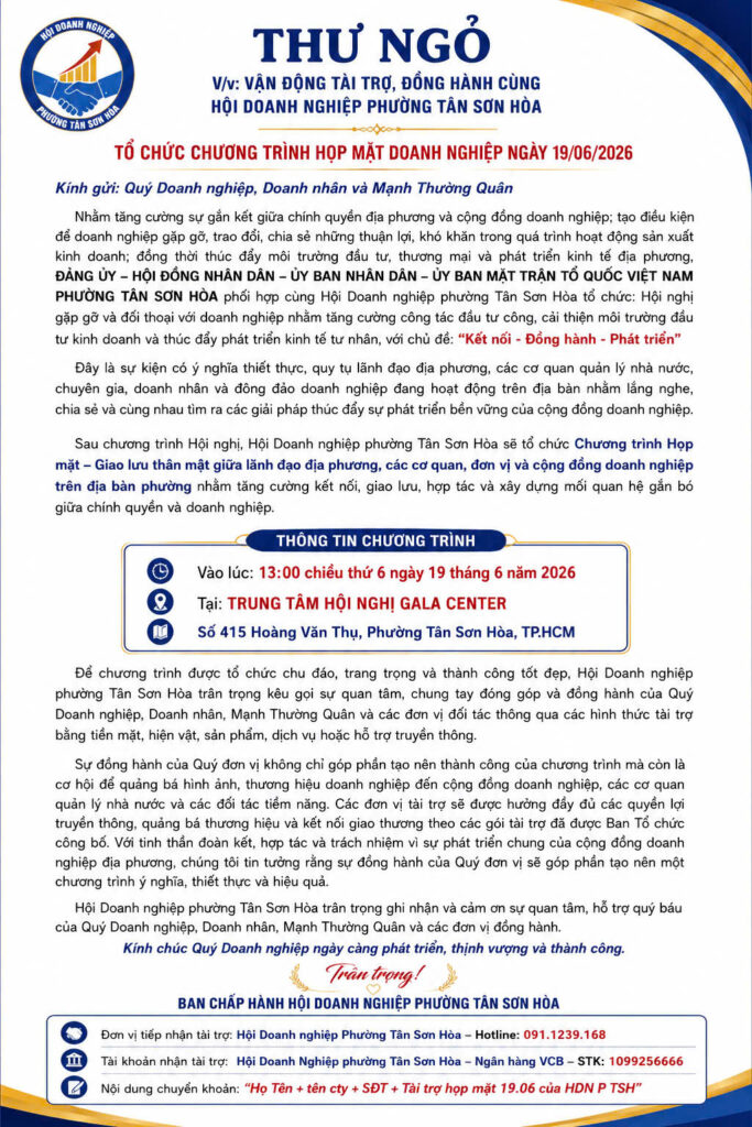 QUẢNG CÁO LINH ANH, Đồng Hành Tài Trợ Hội Nghị Doanh Nghiệp Phường Tân Sơn Hòa 2026, tp.HCM 5 z7935347959703 5a5184e9ebb79108082e6a6d0f00322a