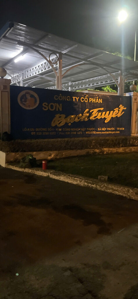 Thi Công Chữ Nổi Tôn Sơn Hiệu Ứng Kim Loại, Cho Bảng Hiệu Sơn Bạch Tuyết , Tại KCN Hiệp Phước 2 z7947558265462 485351d1fd0f1975d9cb268f815b7661