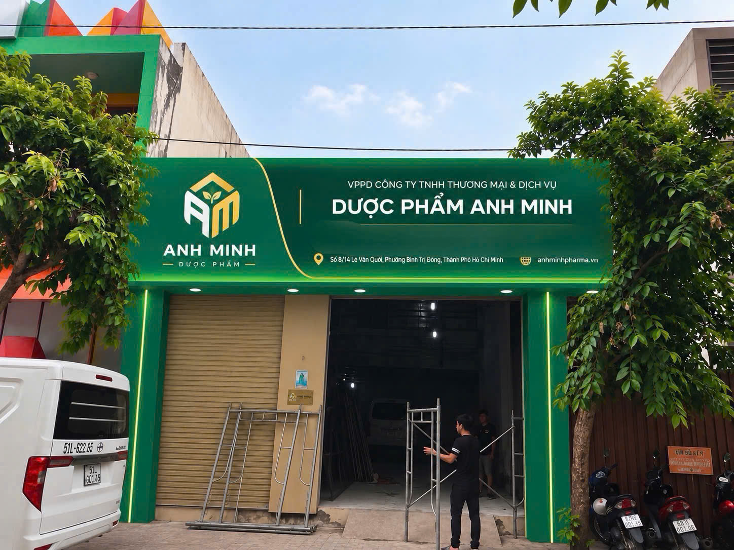 Thi công bảng hiệu Alu chữ nổi không đèn cho văn phòng, showroom tại TP.HCM